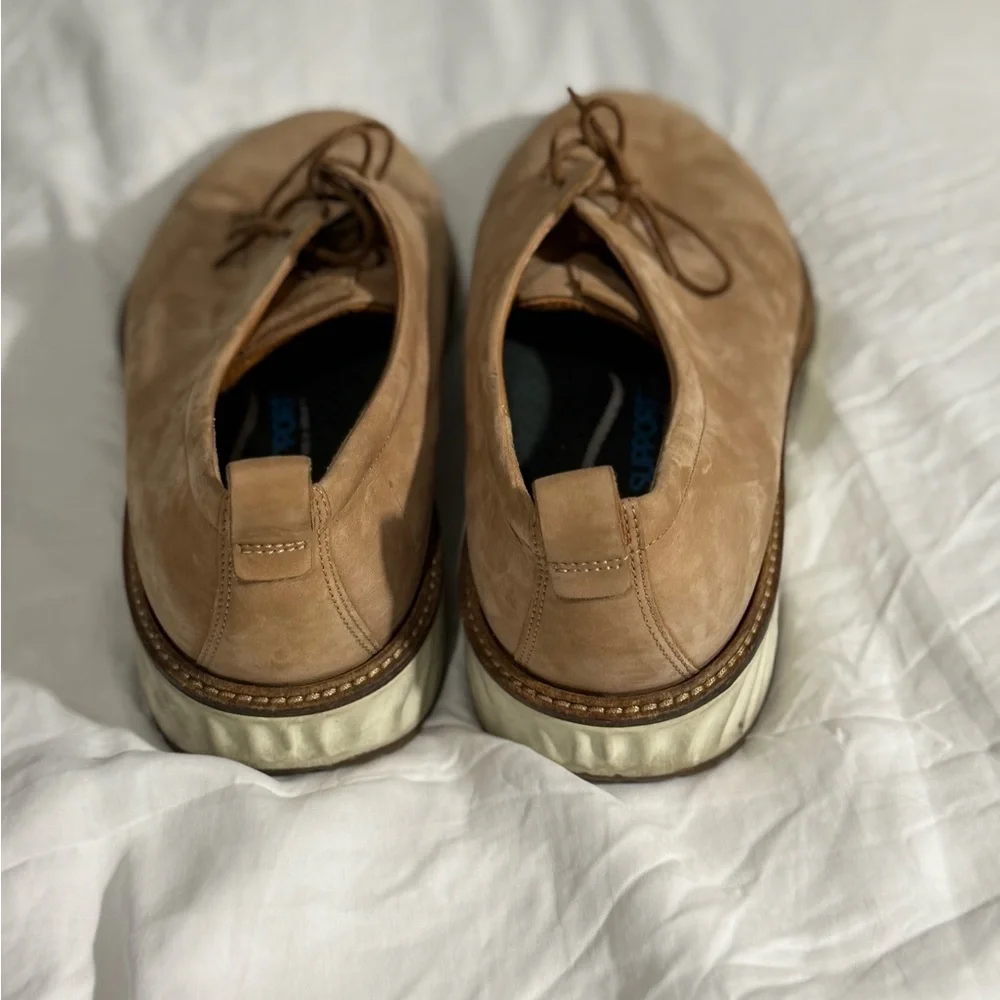 Ecco- Men’s -  Tan Suede Oxfords - size 14
